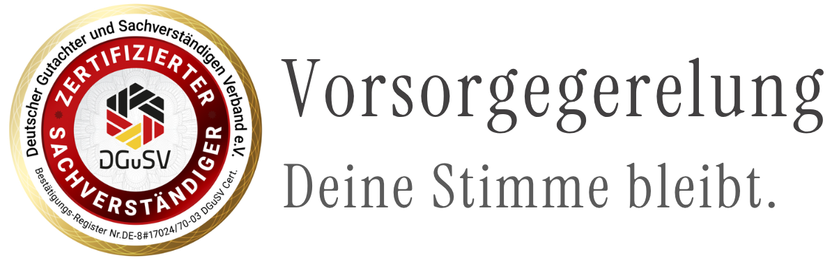 Vorsorgeregelung – Deine Stimme bleibt.